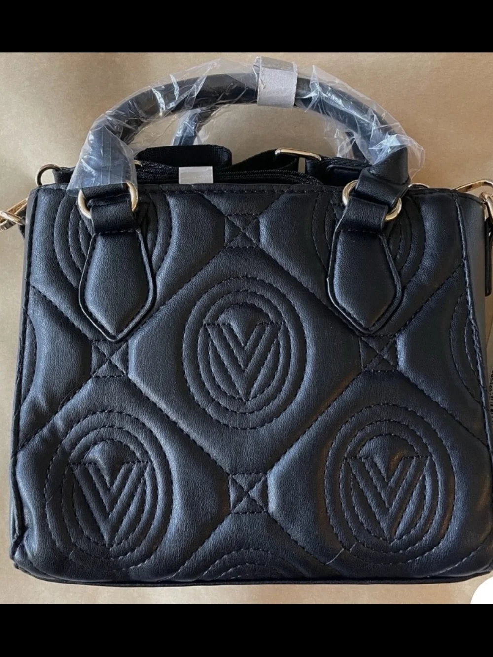 Valentino Orlandi Black Quilted Satchel - Picture 2 of 7
